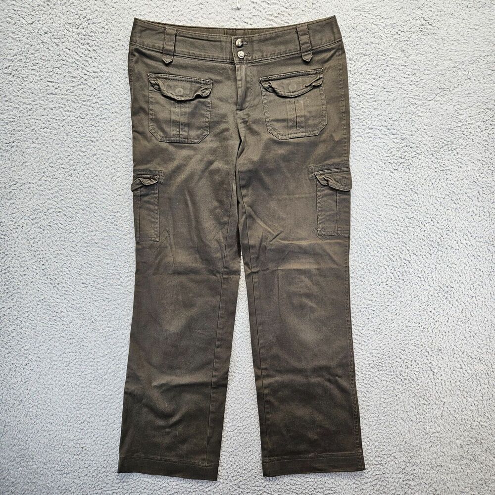 Banana republic Pants Womens Size 4 Green Martin Fit‎ Straight Leg Cargo